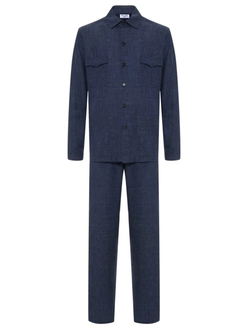 Костюм из шерсти и шелка CESARE ATTOLINI