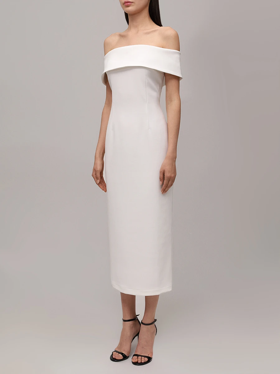 Платье-футляр из вискозы