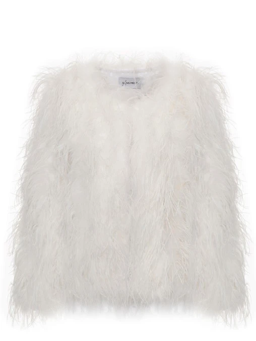 Жакет с отделкой из перьев SANS MERCI