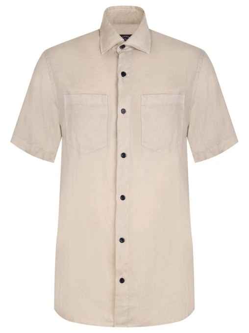 Рубашка Regular Fit льняная PAUL & SHARK