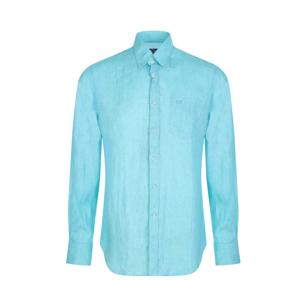 Рубашка Regular Fit льняная