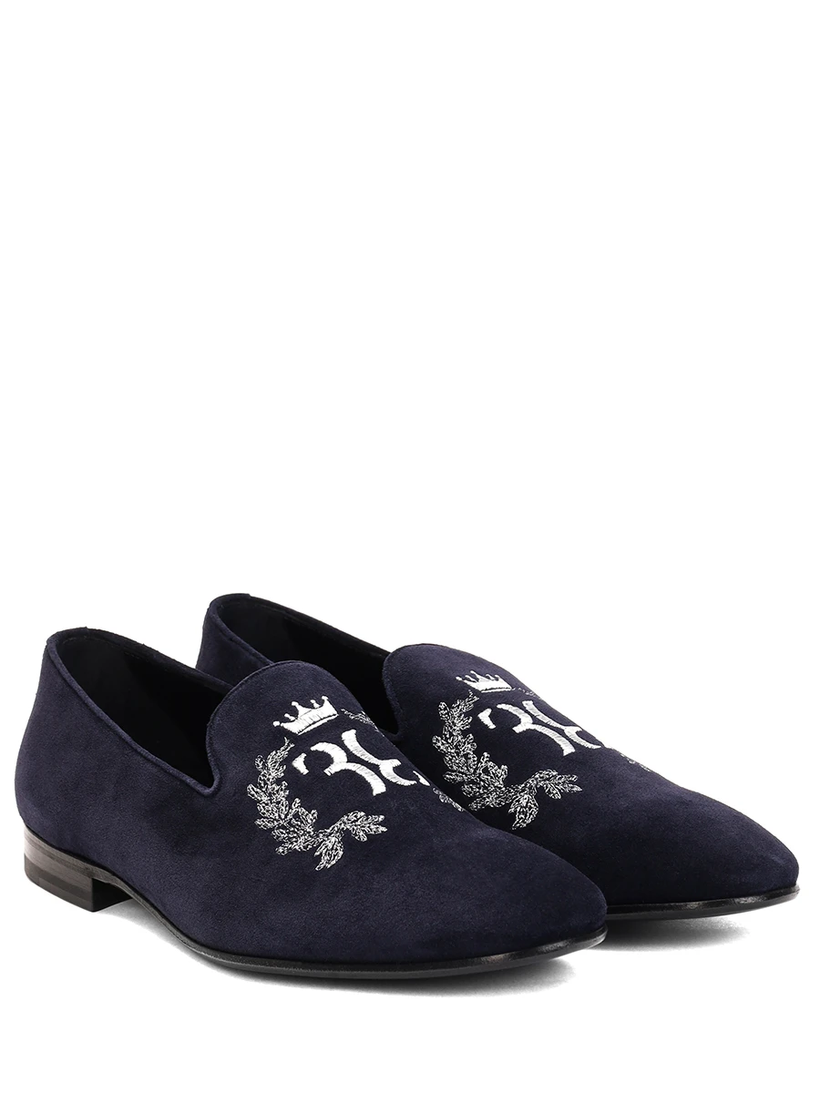 Лоферы замшевые