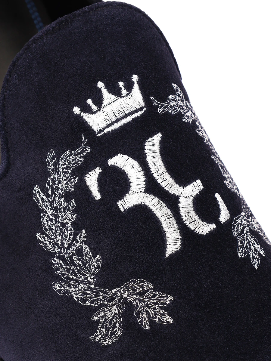 Лоферы замшевые