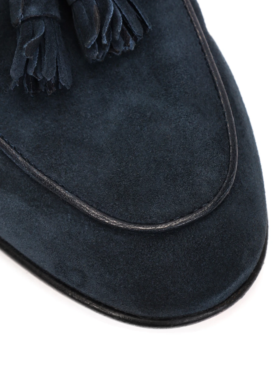 Лоферы замшевые