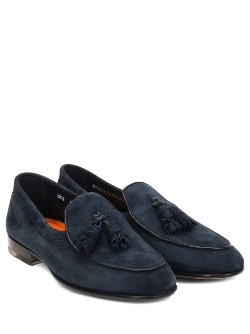 Лоферы замшевые SANTONI