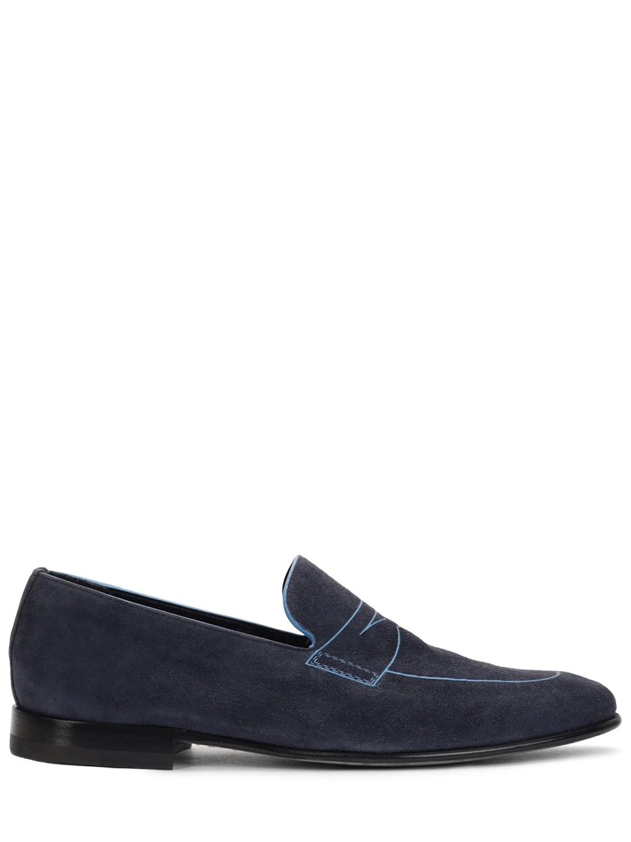 Лоферы замшевые