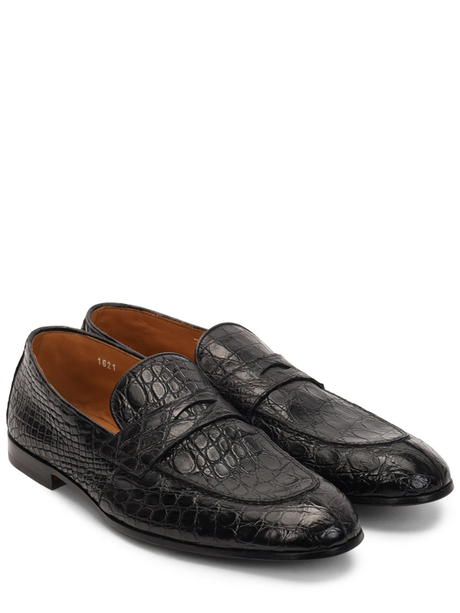 Лоферы из кожи крокодила