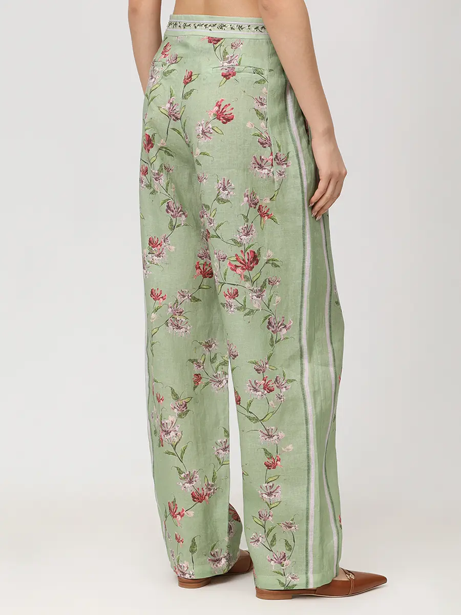 Брюки льняные