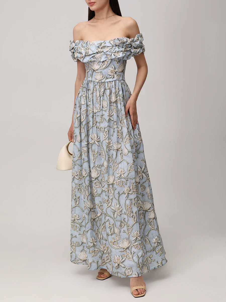 Платье льняное