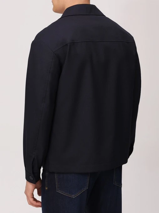 Рубашка Regular Fit шерстяная BOSS