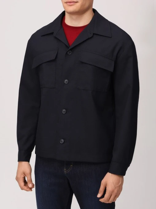 Рубашка Regular Fit шерстяная BOSS