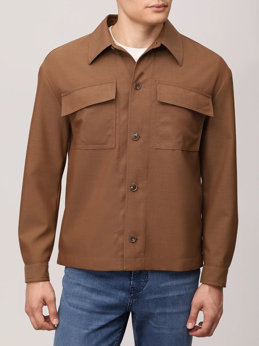 Рубашка Regular Fit шерстяная