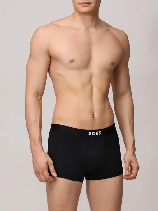 Набор из трех хлопковых трусов-боксеров BOSS