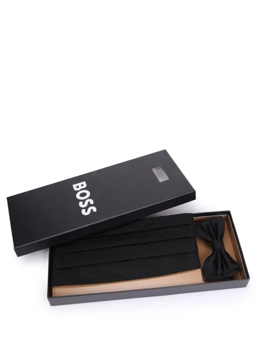 Набор шелковый из бабочки и камербанда BOSS