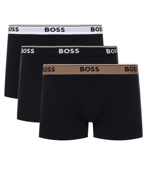 Набор из трех хлопковых трусов-боксеров BOSS