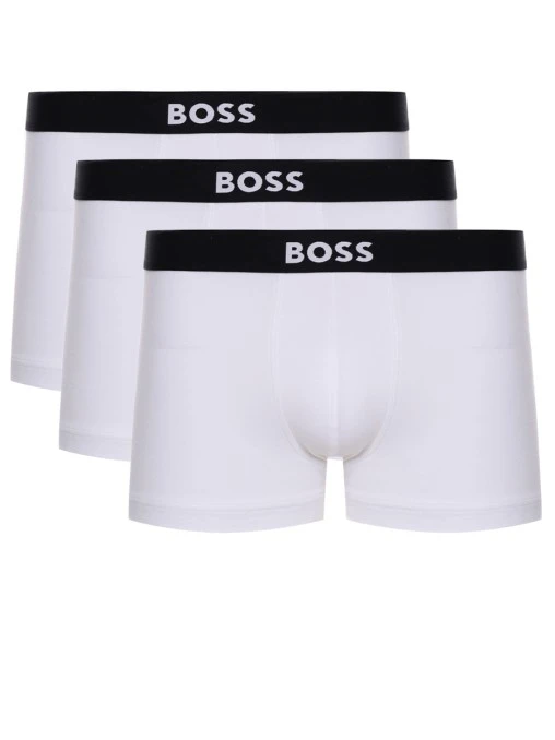Набор из трех хлопковых трусов-боксеров BOSS