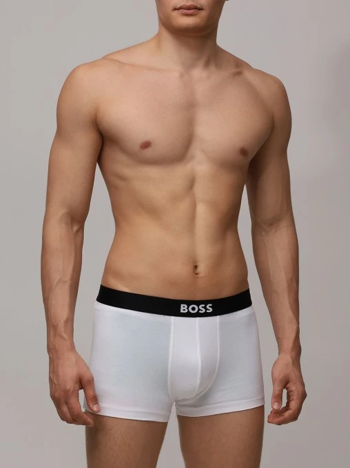 Набор из трех хлопковых трусов-боксеров BOSS