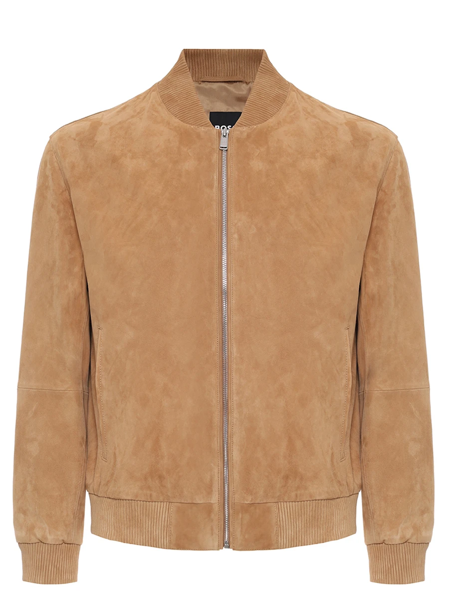 Бомбер замшевый