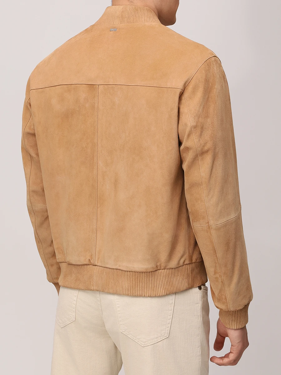 Бомбер замшевый