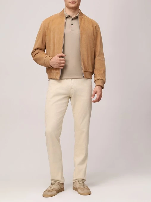 Бомбер замшевый BOSS