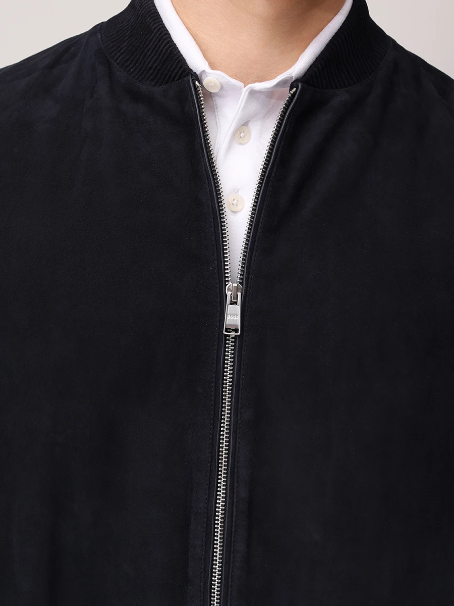 Бомбер замшевый