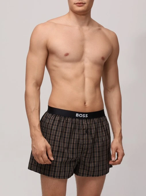 Набор из двух хлопковых трусов-шортов BOSS