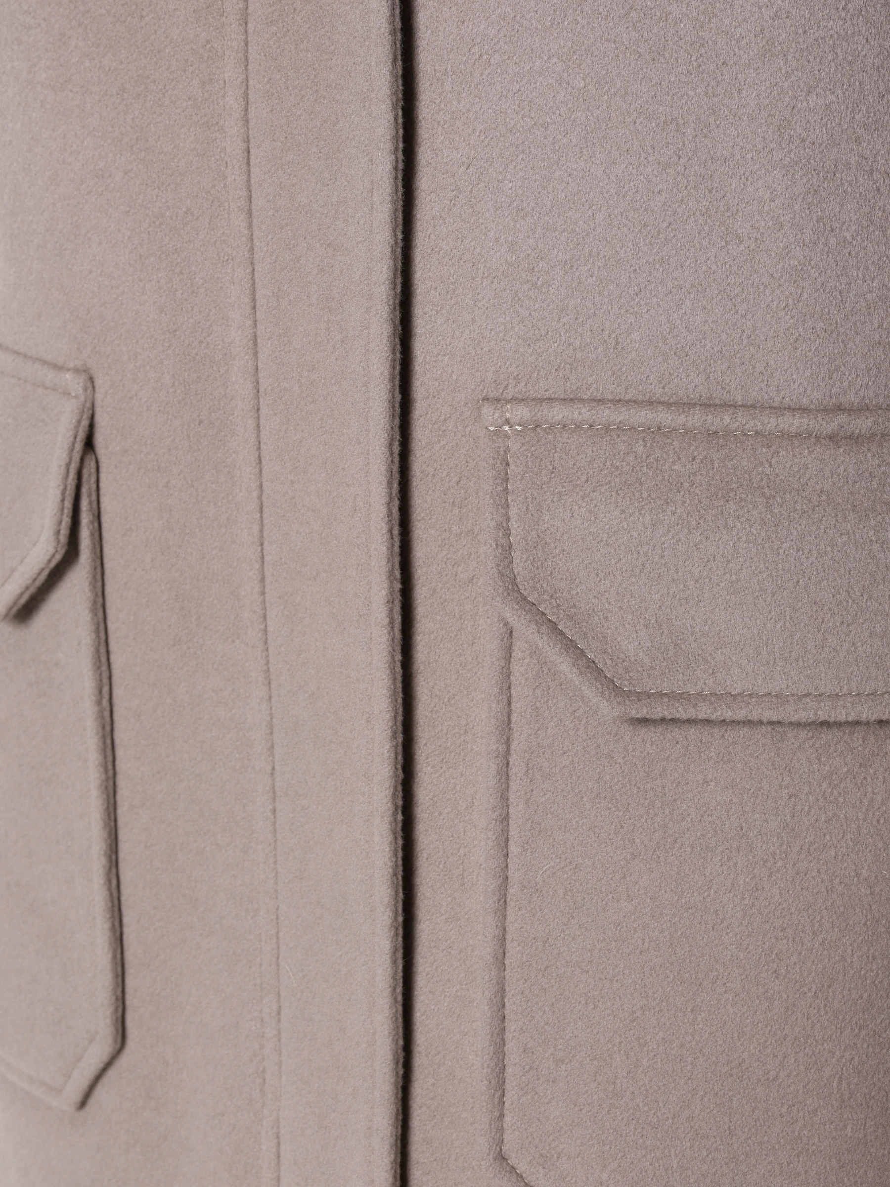 Парка кашемировая с подкладом из меха соболя