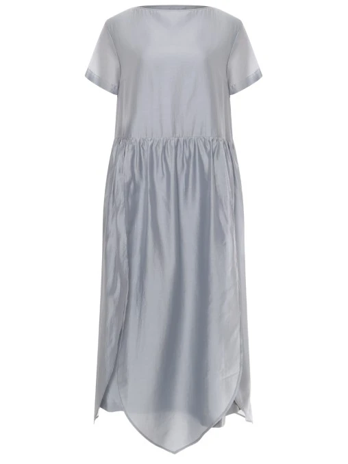 Платье из хлопка и шелка OKSANA TOMKA