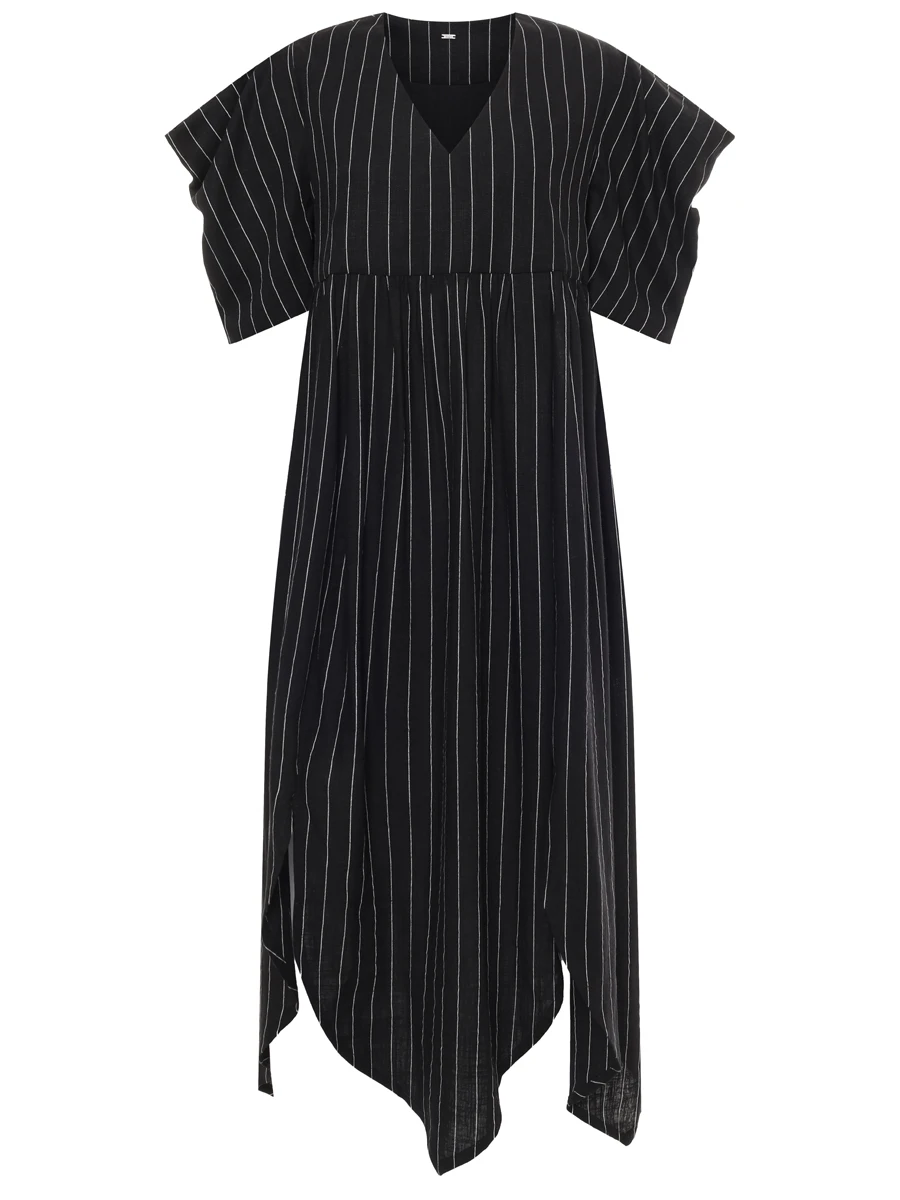 Платье изо льна и вискозы