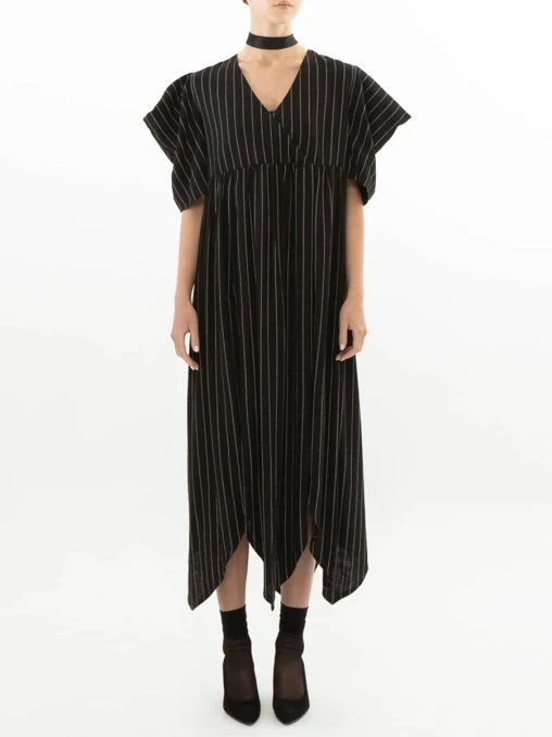 Платье изо льна и вискозы OKSANA TOMKA