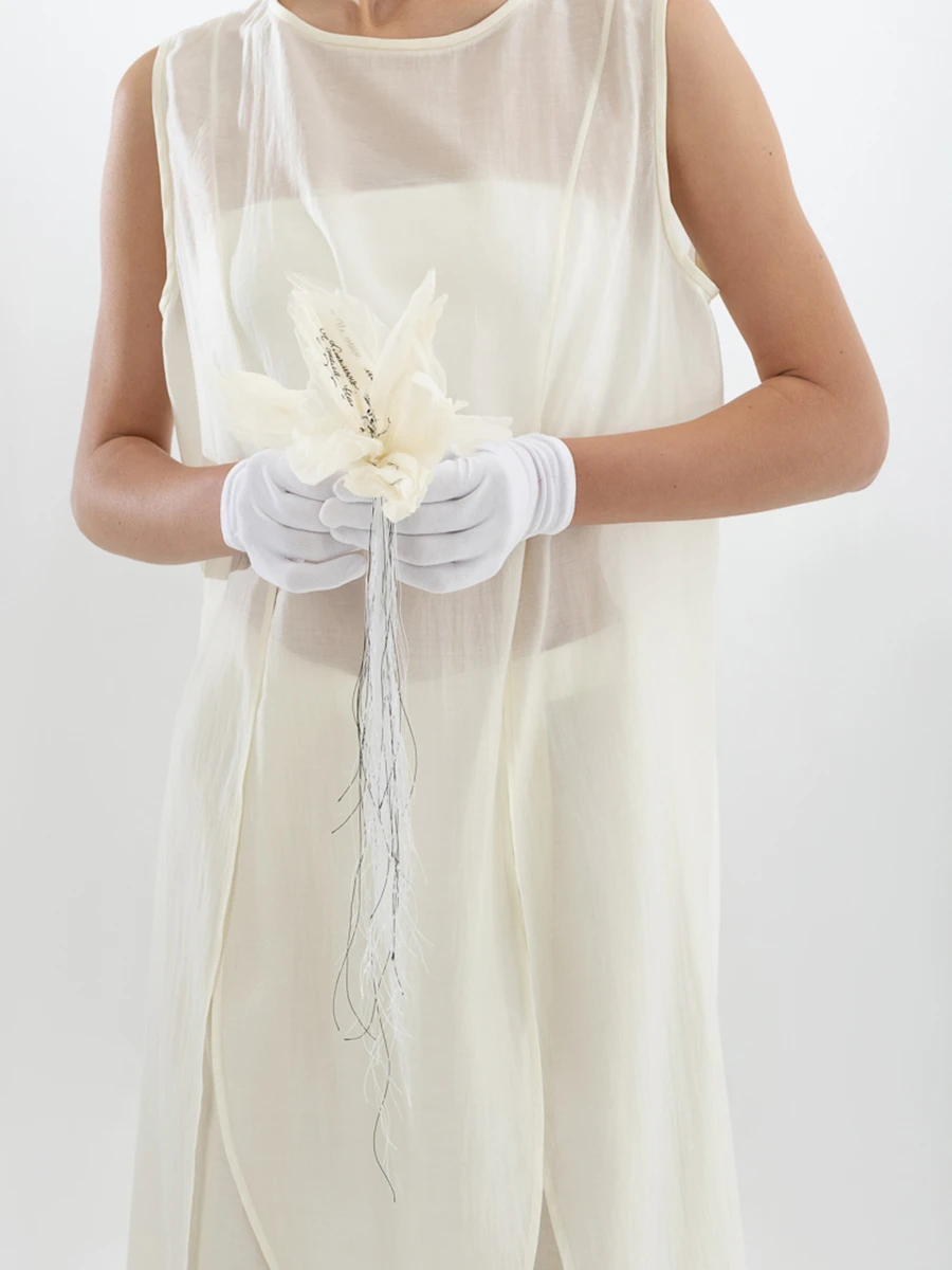 Костюм из хлопка и шелка