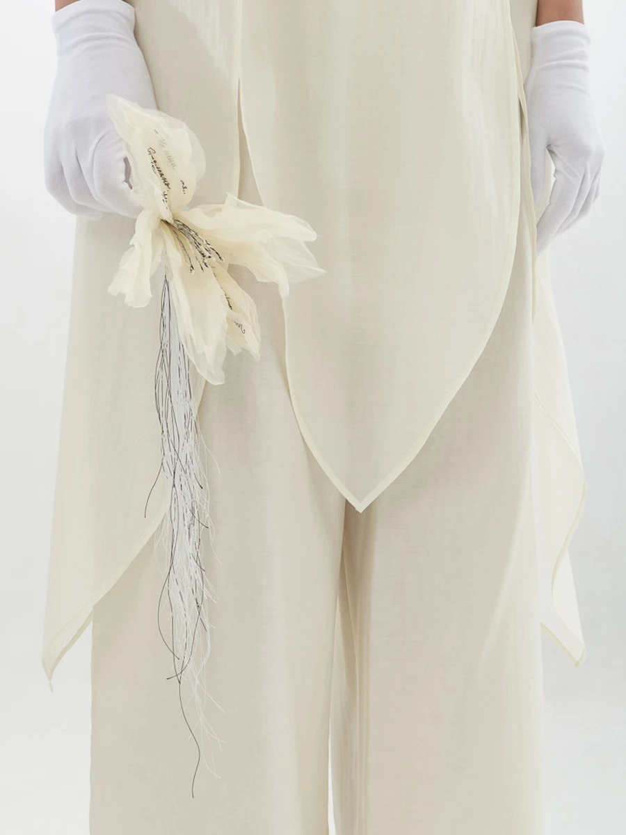 Костюм из хлопка и шелка