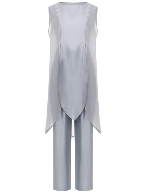 Костюм из хлопка и шелка OKSANA TOMKA