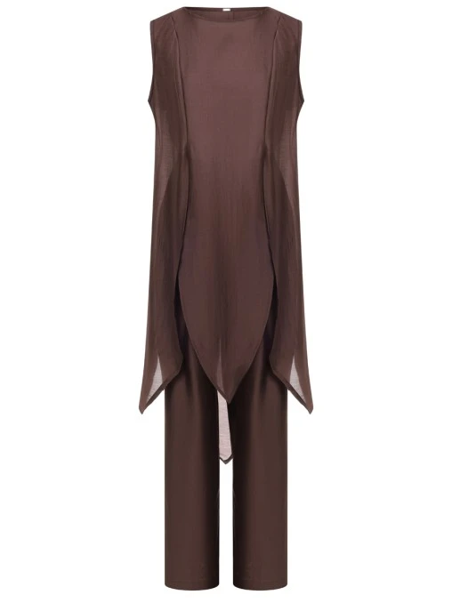 Костюм из хлопка и шелка OKSANA TOMKA