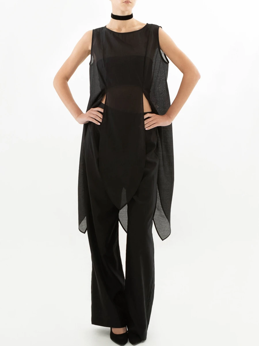 Костюм из хлопка и шелка