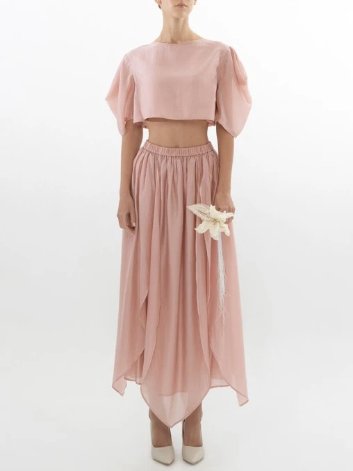 Костюм из хлопка и шелка OKSANA TOMKA