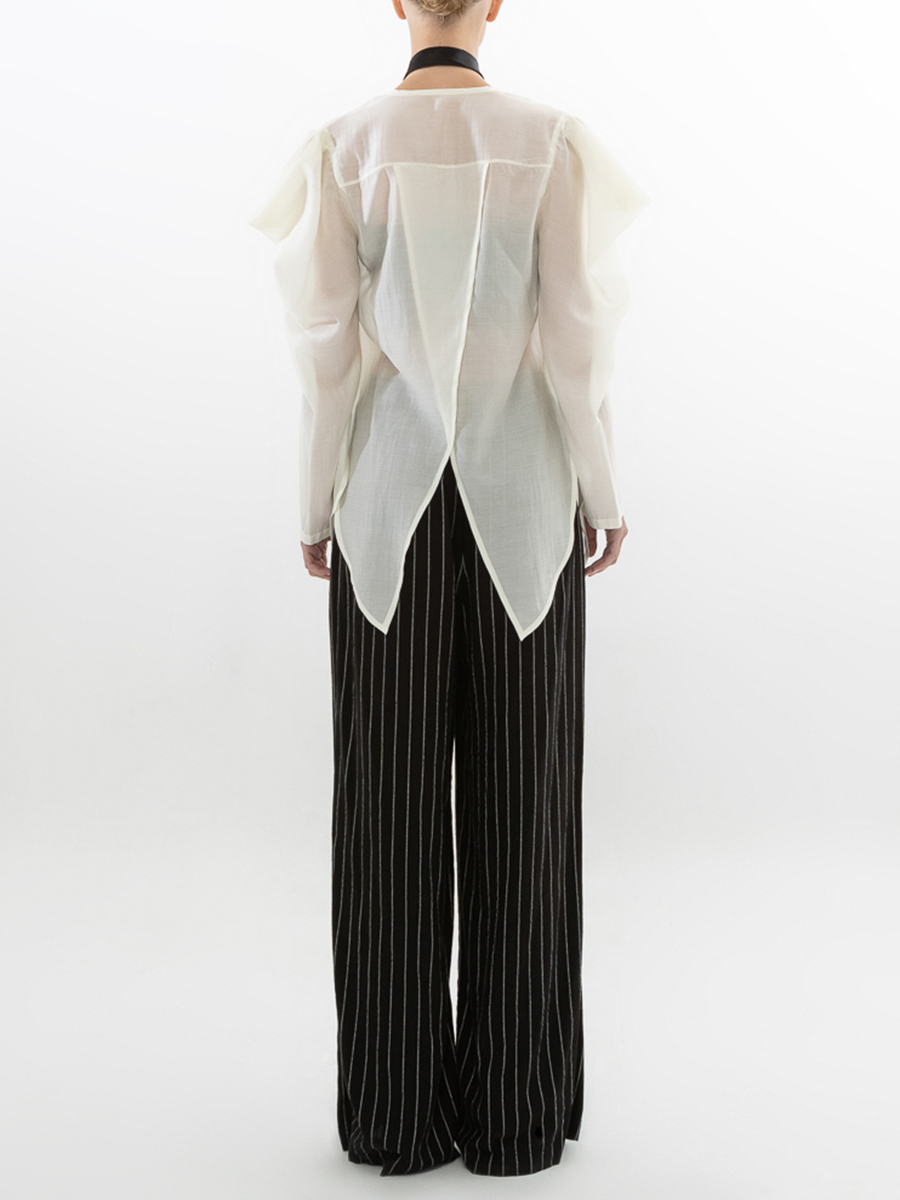 Блуза из хлопка и шелка