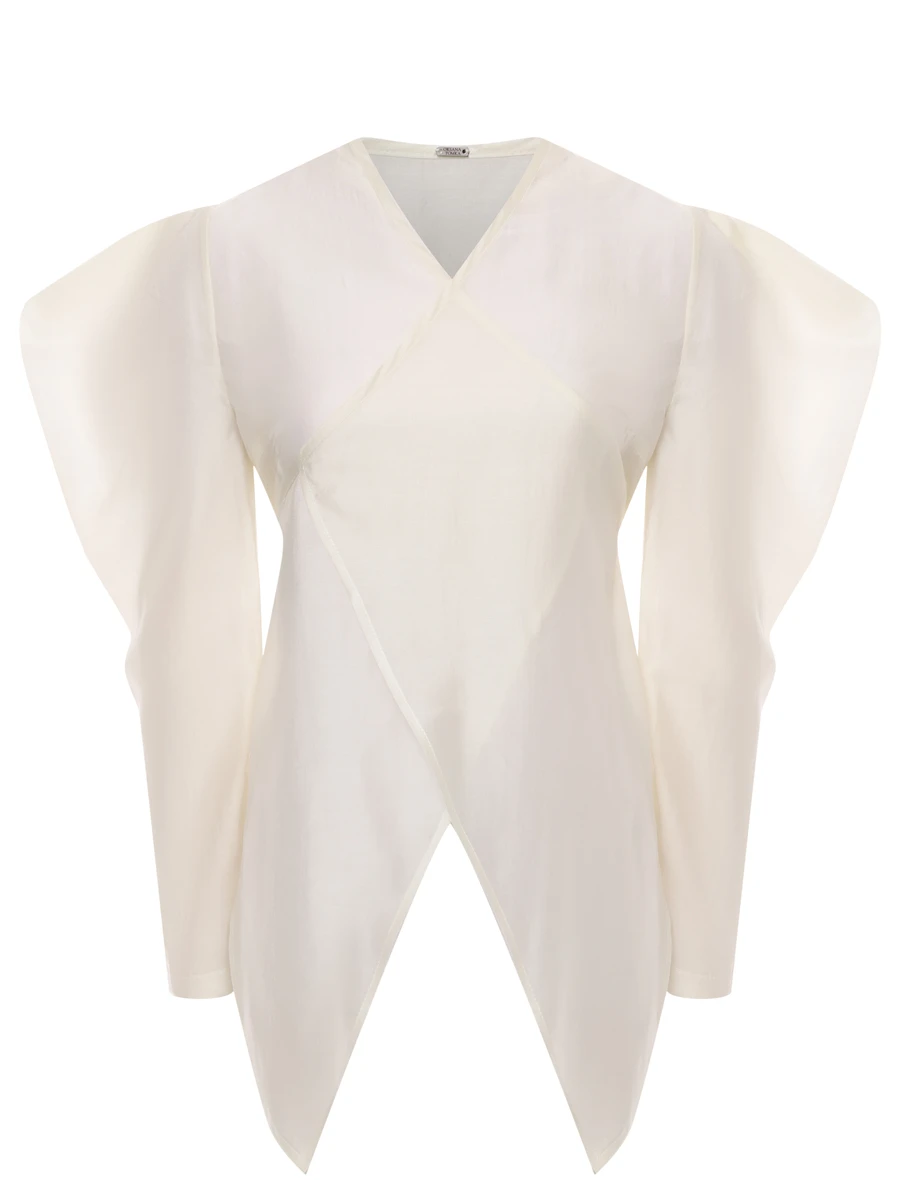 Блуза из хлопка и шелка