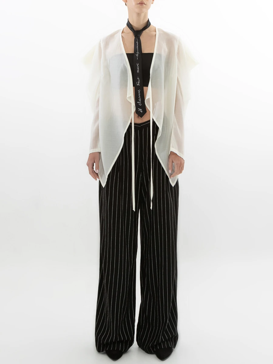 Блуза из хлопка и шелка