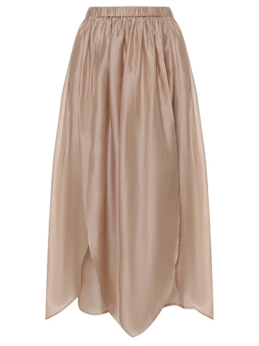 Юбка из хлопка и шелка OKSANA TOMKA