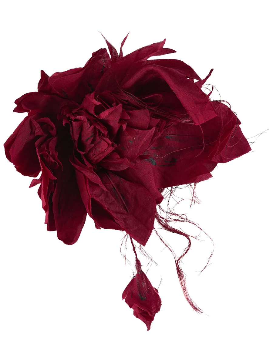 Брошь Пион с веткой