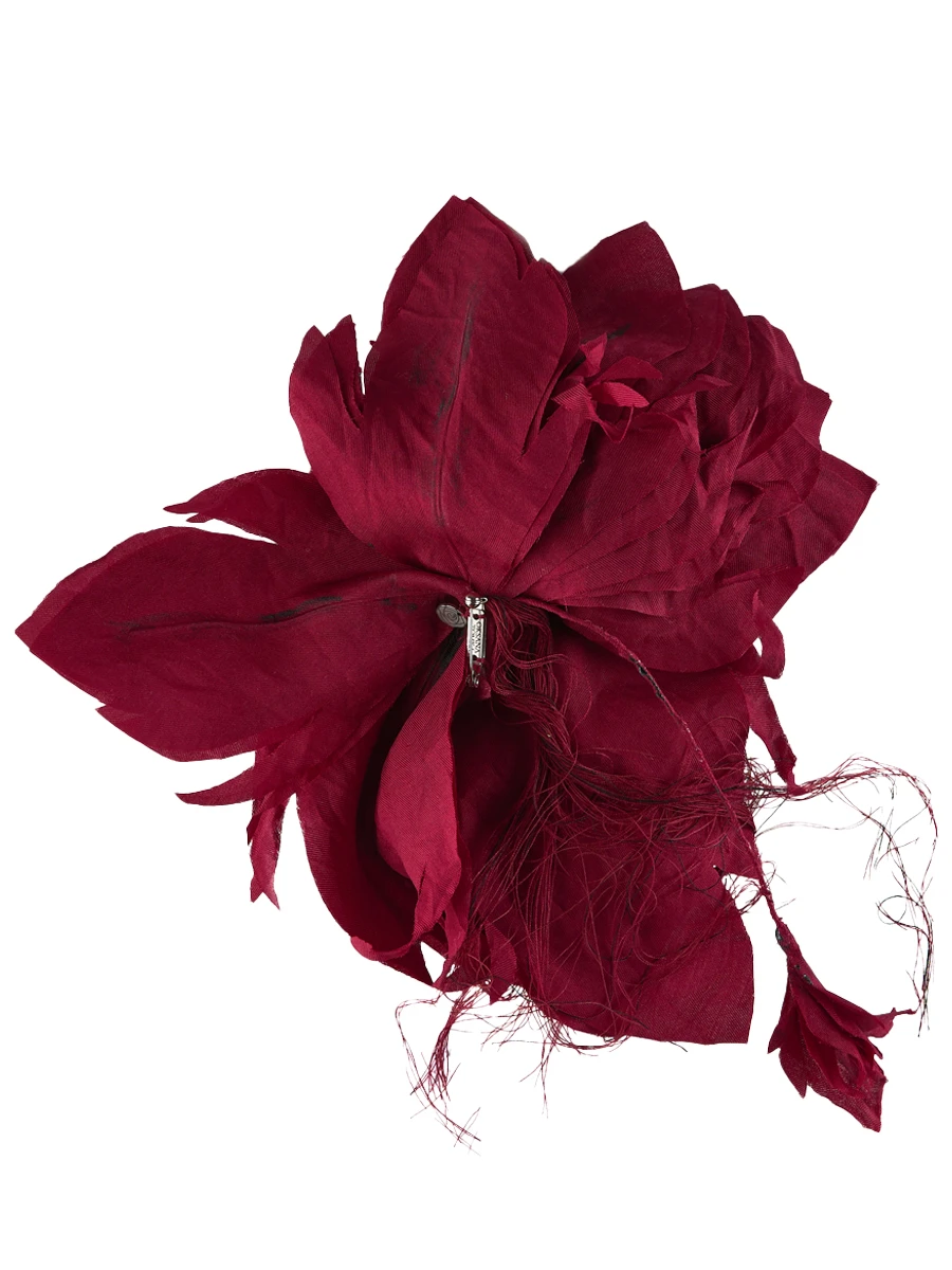 Брошь Пион с веткой