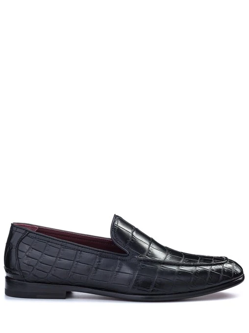 Лоферы из кожи крокодила FARGONI