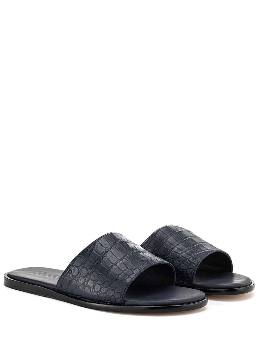 Шлепанцы из кожи крокодила