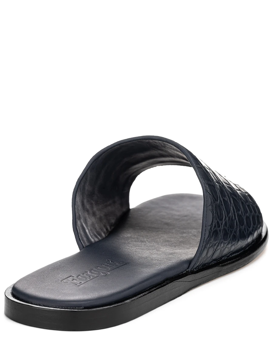 Шлепанцы из кожи крокодила