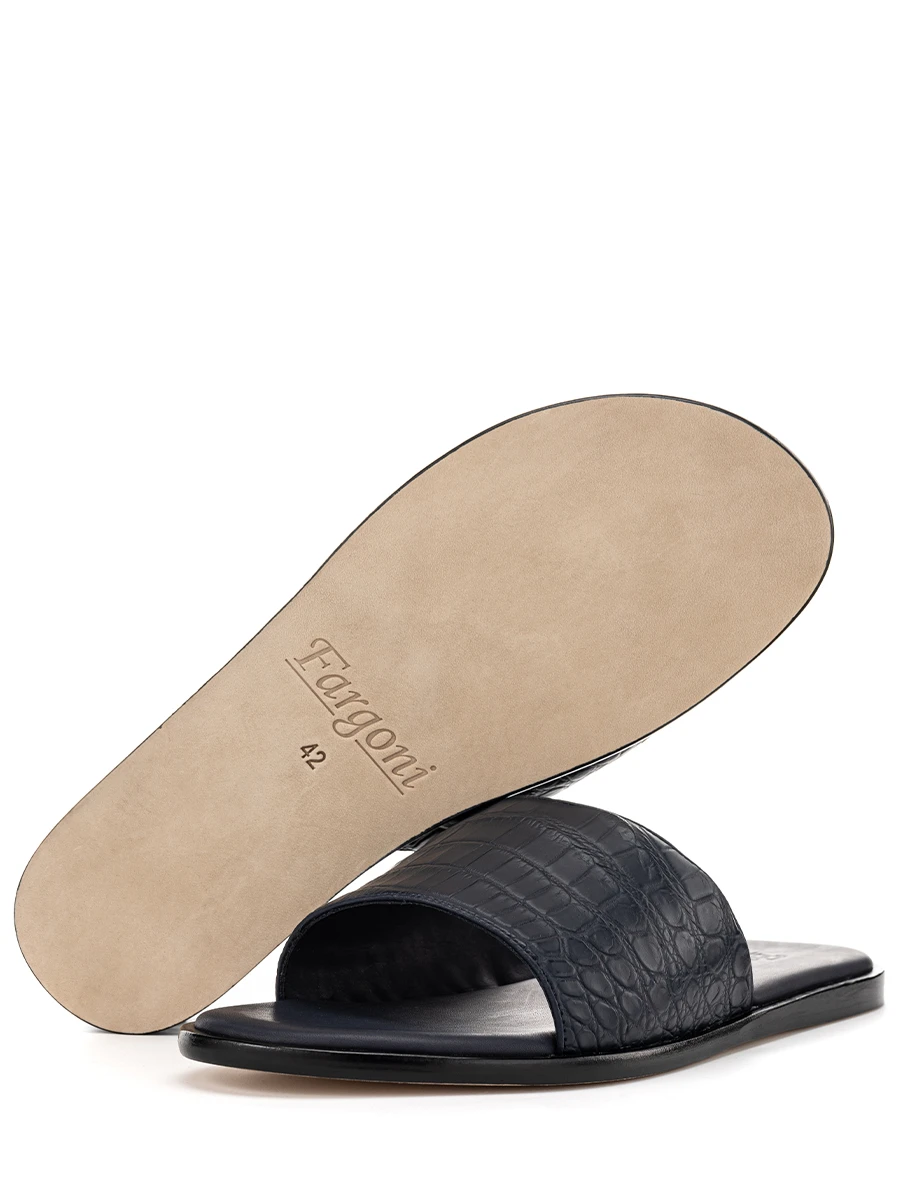 Шлепанцы из кожи крокодила