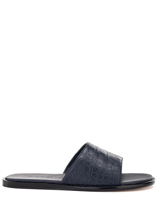 Шлепанцы из кожи крокодила FARGONI