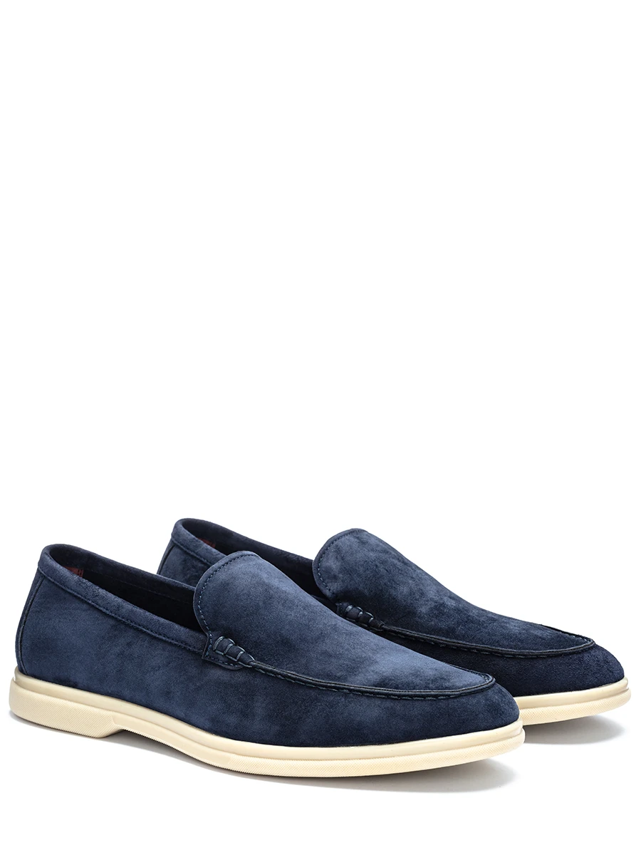 Лоферы замшевые