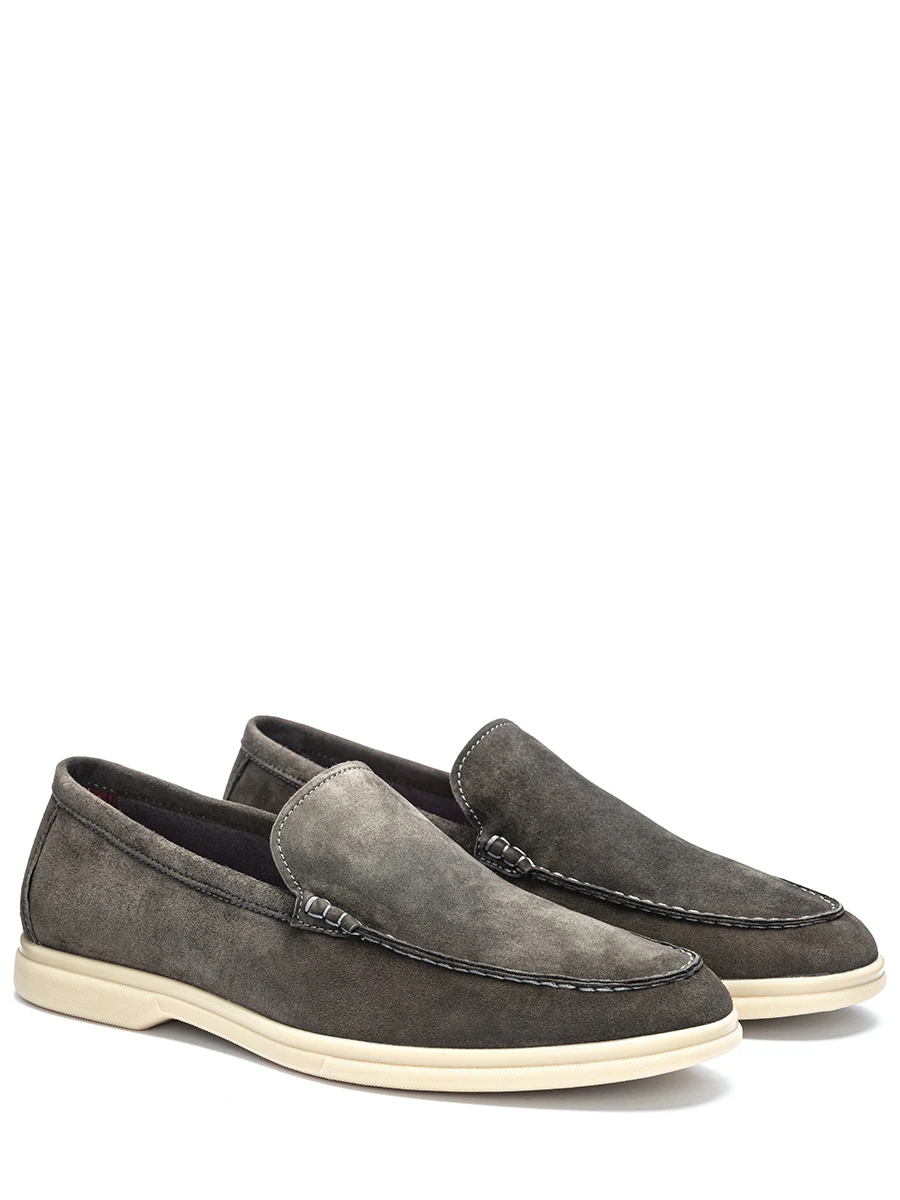 Лоферы замшевые