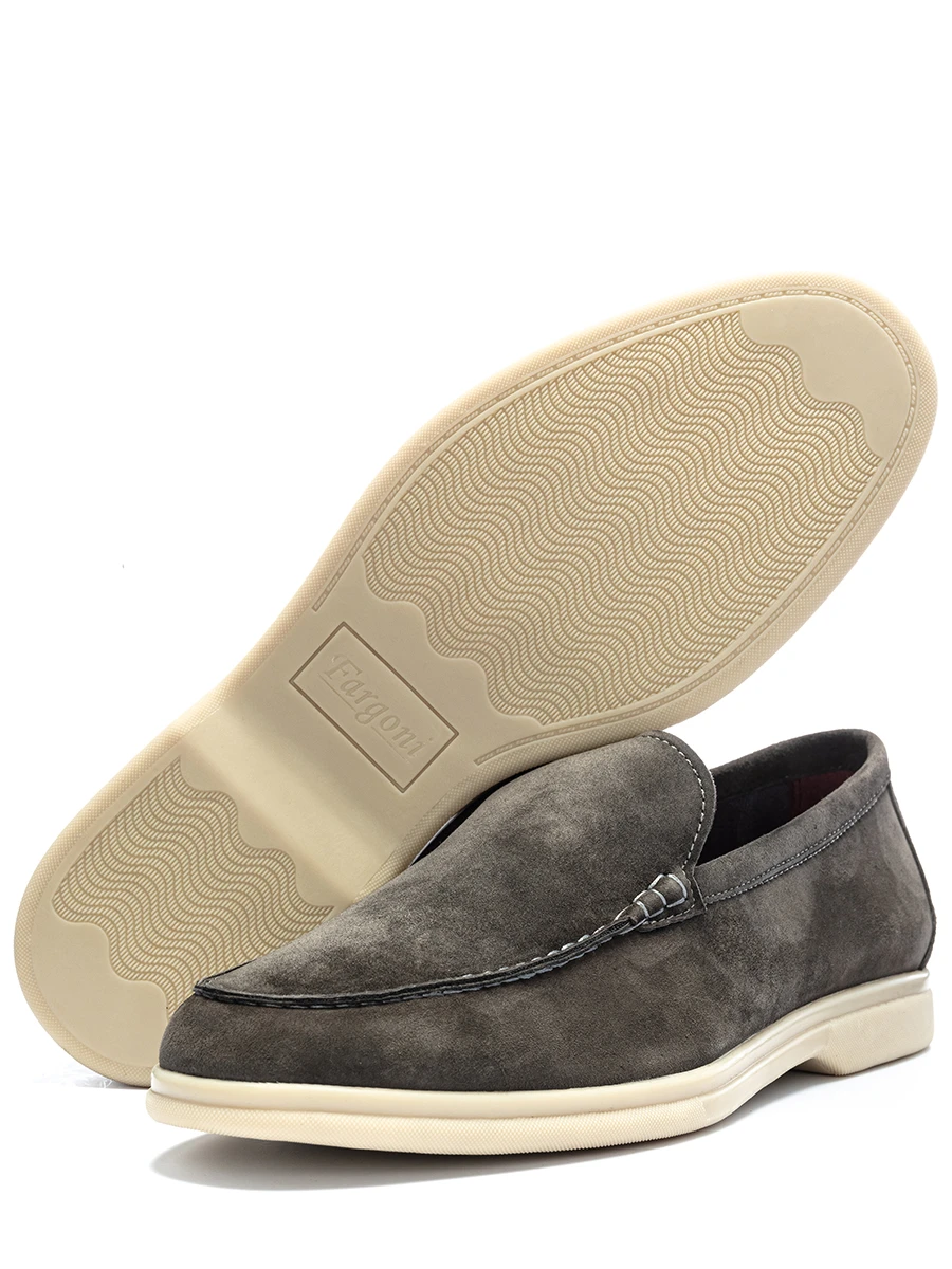 Лоферы замшевые